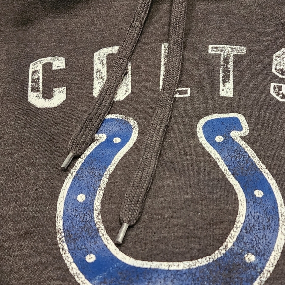 Indianapolis Colts Overdized Hoodie In Dark Gray - Like New - Picture 4 of 9